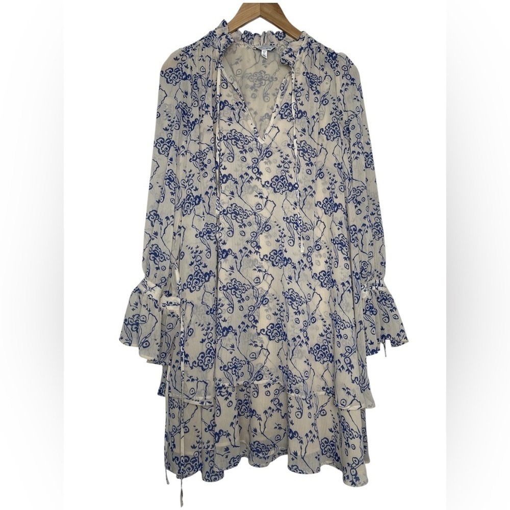 & Other Stories | Ruffle Collar Dress Cottagecore Floral Artsy Euro Summer